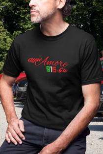 T-Shirt Alfa Amore 916 gtv. Ein schönes geschenk für alle Alfa Romeo Liebhaber des 916 GTV. auto-emotion.net