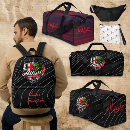 Alfa Romeo Rucksack · Alfisti Backpack · Cuore Sportivo Tasche · Alfa Fan Merchandise · Rucksack Alfa Romeo Fan · Geschenk Alfa Romeo Fahrer · Alfa Romeo Accessoires · Alfisti Geschenk · Cuore Sportivo Rucksack · funnydesigns Alfa Romeo
