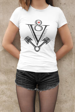 T-Shirt für Fans von V8 Motoren auto-emotion.net